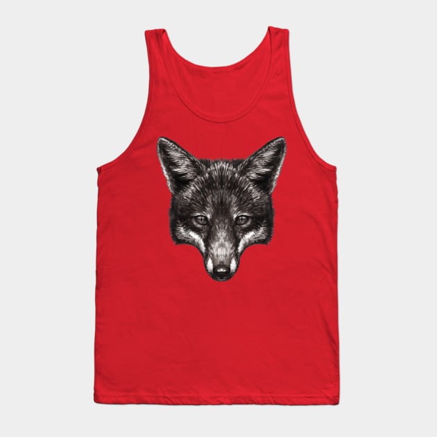 Fox Head Tank Top by GaiaSorrentino